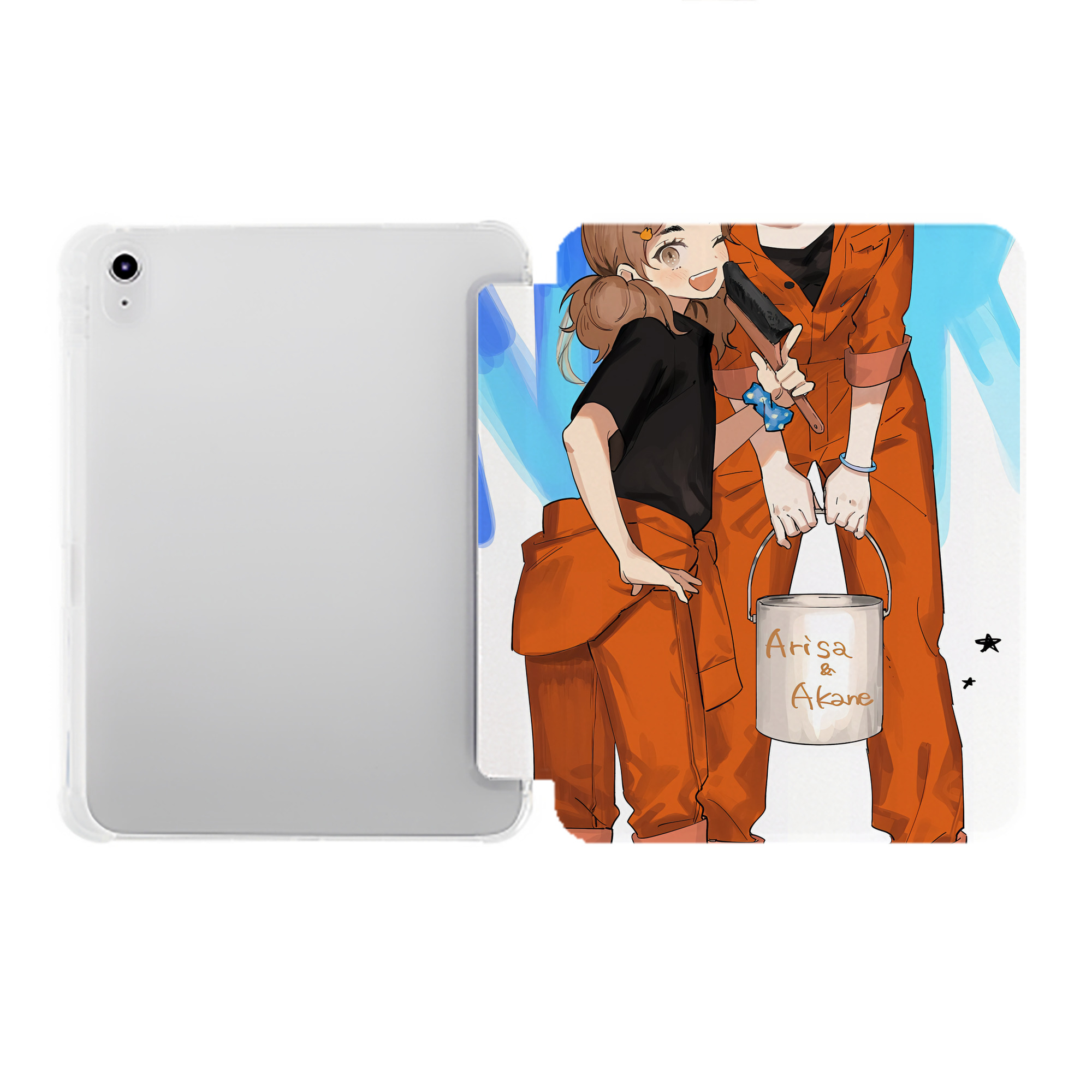 （画像用） ハイキュー!! Haikyu!! IPad ケース ペン収納付き 三つ折りスタンド PUレザー×シリコン 対応機種9.5/10.5/10.9インチ